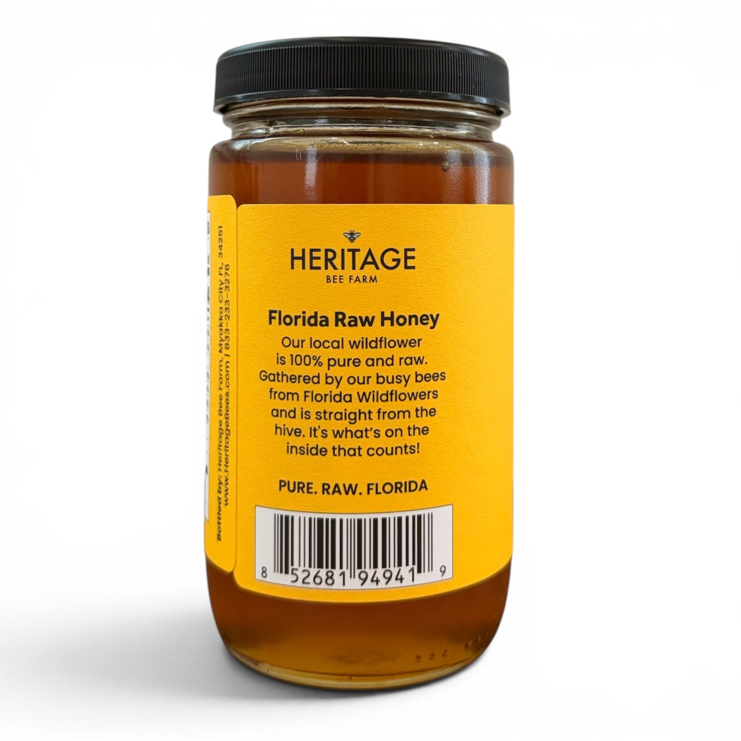 
                  
                    Raw Wildflower Honey 1 lb | Round Glass Jar | Florida Farm Direct
                  
                