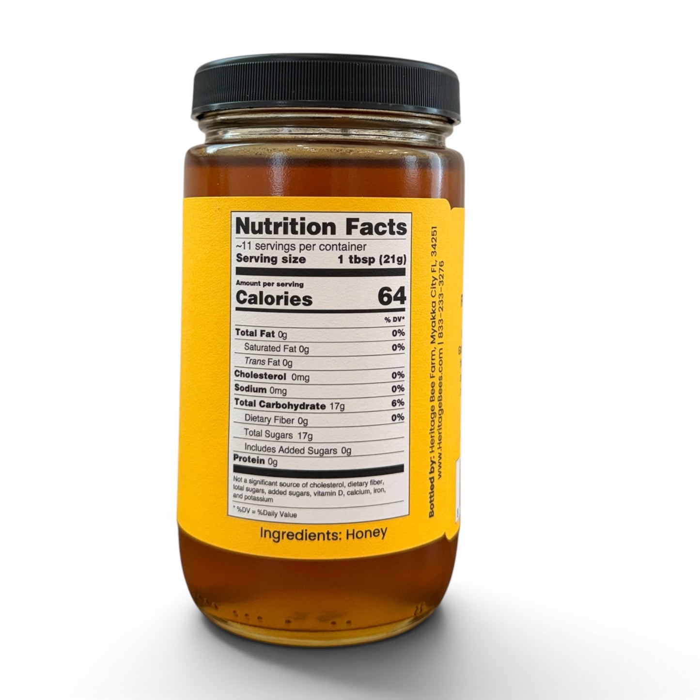 
                  
                    Raw Wildflower Honey 1 lb | Round Glass Jar | Florida Farm Direct
                  
                